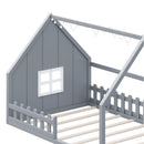 House Bed With Window And Fence