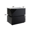 Drisana - End Table - Black Mirrored