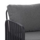 Outdoor Patio Club Chair, Waterproof Thick Cushion Deep Seating