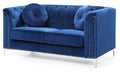 Stylish Sloped Arm Loveseat