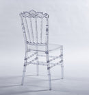 Dining Chair With Plastic Seat, Welding Chair (Set of 4) - Transparent