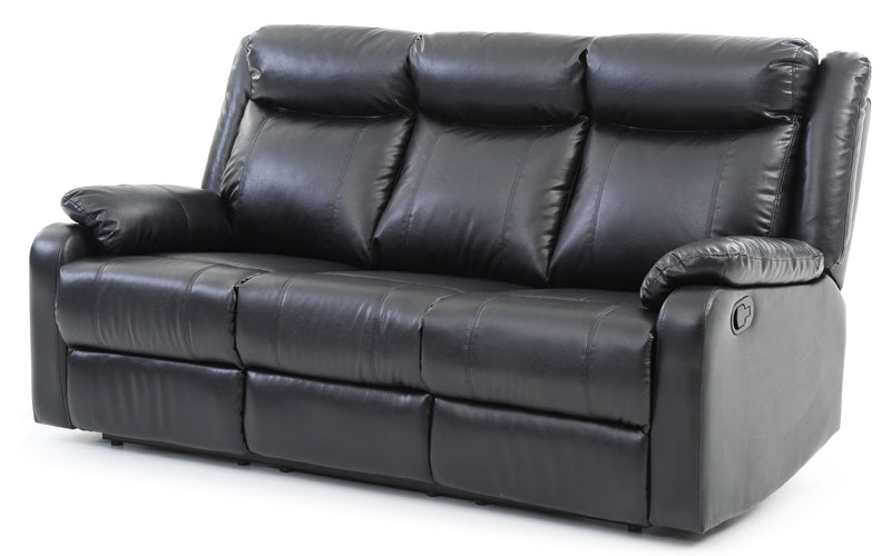 Ward - G761A-RS Double Reclining Sofa - Black