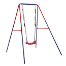 Xiunan Leisure - 2 In 1 Baby Swing Set Safe Playground Accessory - Blue / Red