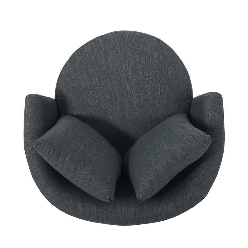 Swivel Club Chair With Circular Design