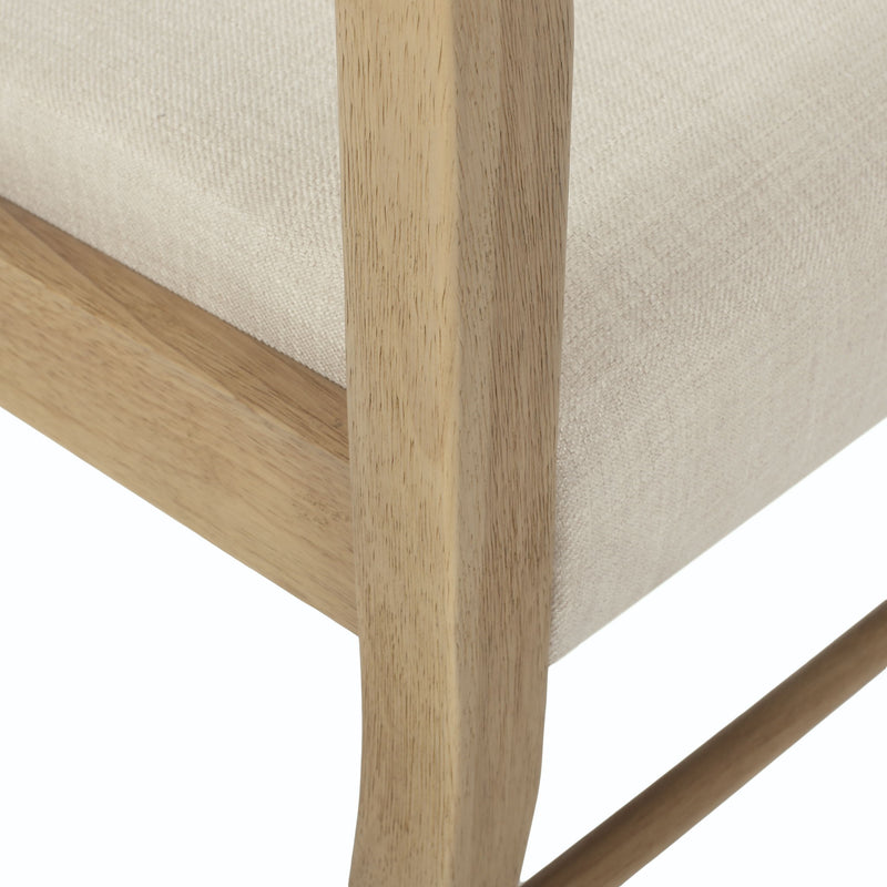Farmhouse Style Dining Chair Set With Ladder Back Design