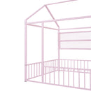 House Frame With Fence And Shelves