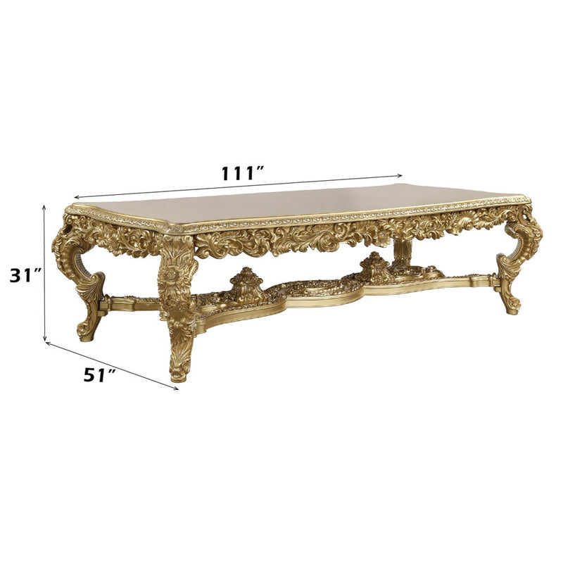 Bernadette - Dining Table - Gold Finish - 31"