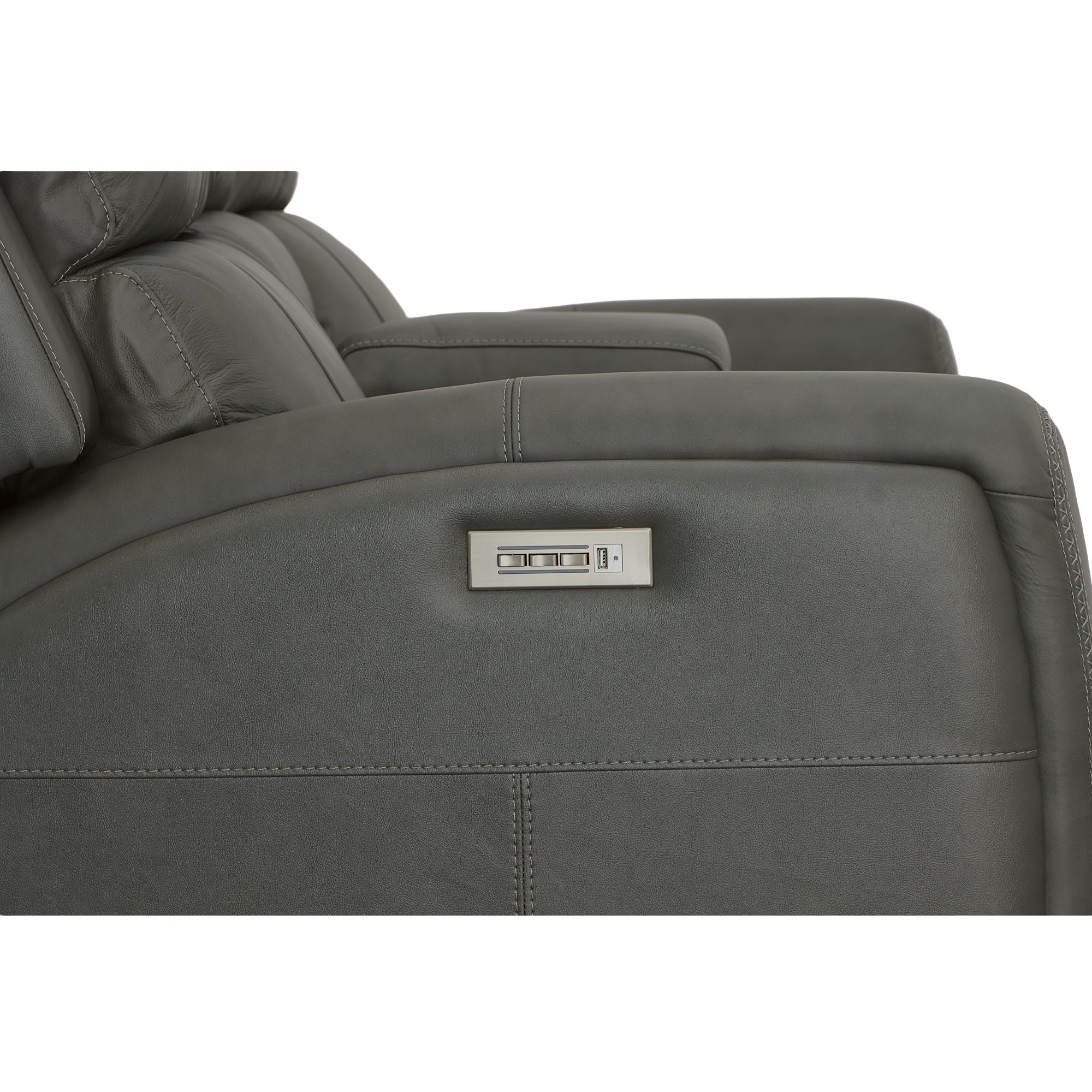 Linden - Power Reclining Loveseat With Console & Power Headrests & Lumbar