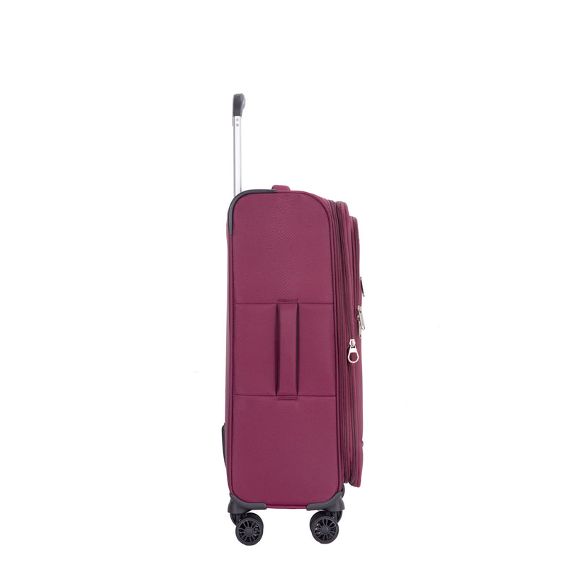 3 Piece Luggage Sets, Softshell Suitcase Spinner Wheels