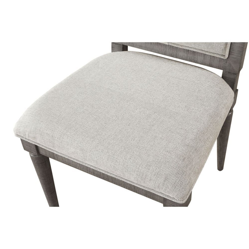 Artesia - Side Chair (Set of 2) - Beige Fabric & Salvaged Natural