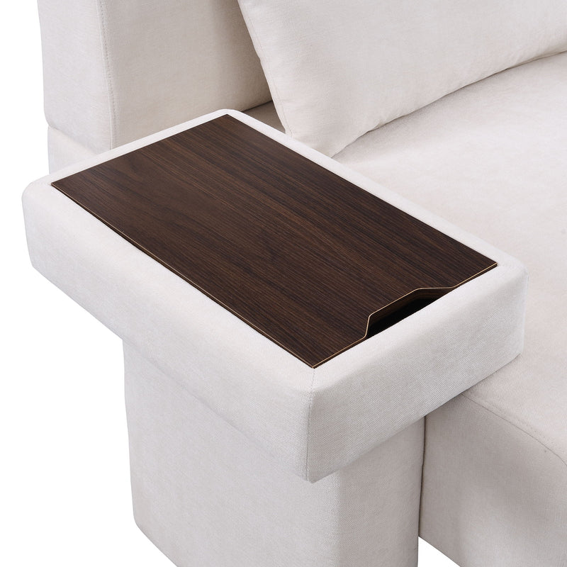 Modern Oversized Armchair With Soft Cushion For Living Room