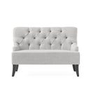 Nicole - French Style Upholstered Loveseat With Tufted Backrest