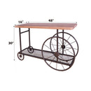 Francie - Accent Table - Oak & Antique Gray - Atlantic Fine Furniture Inc