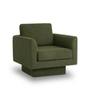 360° Modern Swivel Accent Chair Round Armchair, Thick Padded Single Lounge Sofa Upholstered Comfy