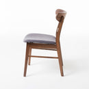 Modern Dining Chair With Upholstered Seat And Wood Frame