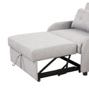 Versatile Pull Out Sofa Sleeper 3 In 1 With Wing Table & USB Charge, Compact Design