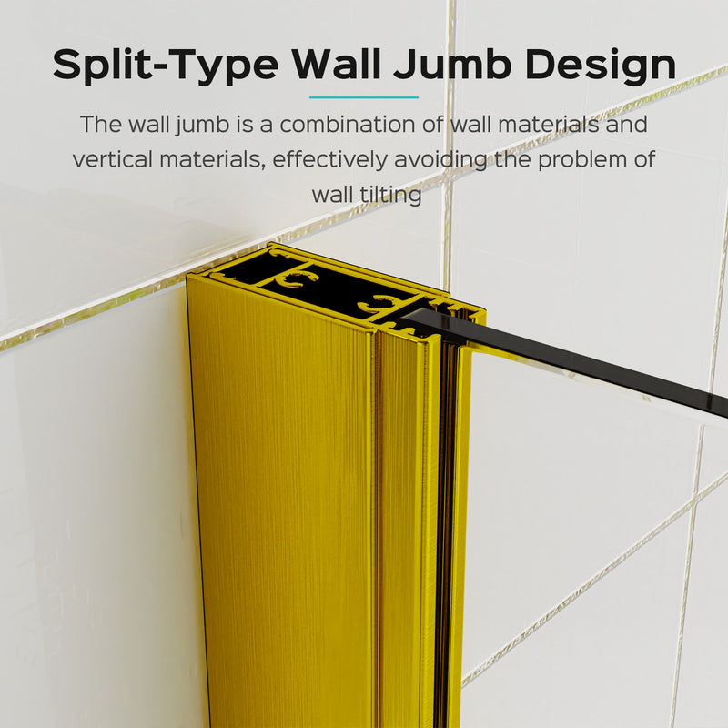 Frameless Folding Shower Doors For Bathtub With Pivot Tub Glass Door, 1 / 4" Tempered Glass