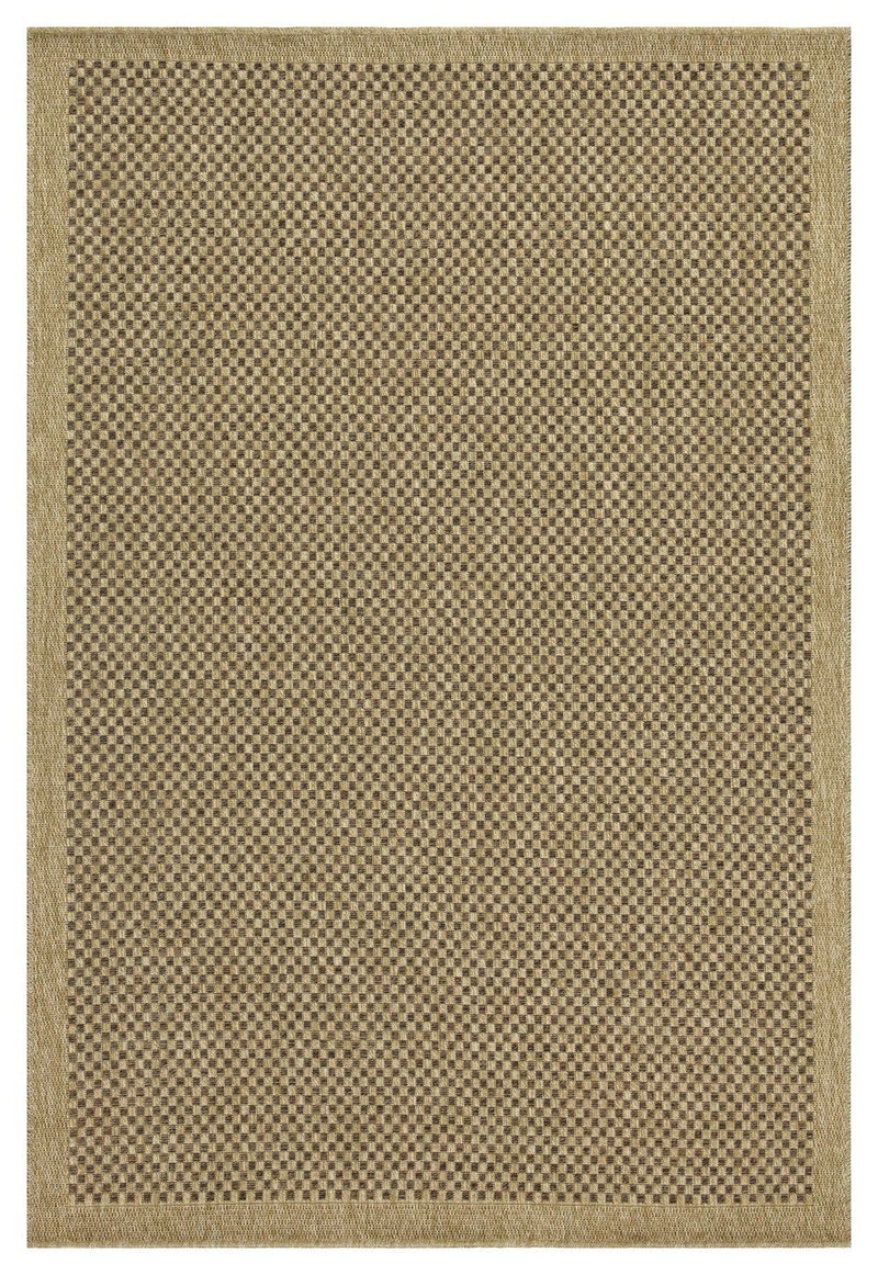 Earth - 5'3" X 7'3" Polypropylene, Indoor / Outdoor Area Rug - Jute / Mocha