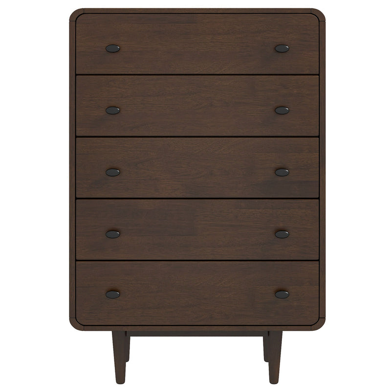 Alexa - Mid Century Modern Dresser - Dark Brown