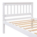 Twin Bed with Headboard and Footboard for Kids, Teens, Adults,with a Nightstand,Wite