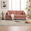Chenille 2 Seater Sofa With LED Light, USB Charging Port, And Storage Bag