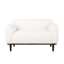 Sway - Upholstered Loveseat With Wood Legs And Round Arms