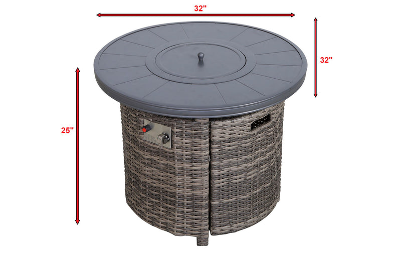 Outdoor Fire Pit Table With Lid