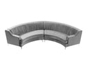 Velvet Curved Sofa