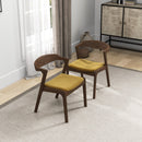 Dakota - Mid-Century Modern Velvet Dining Chair (Set of 2)
