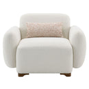 Darius - Chair With Pillow - Beige Boucle
