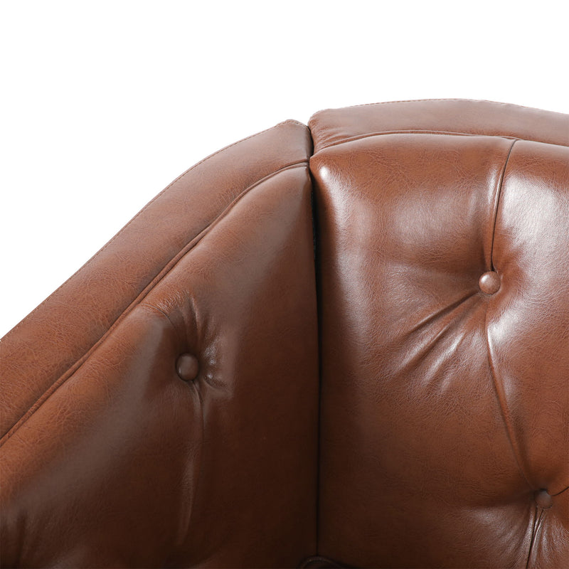 Sophisticated Loveseat With Diamond Stitched Detailing