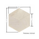 Hexagon Natural Marble Polished Tile For Wall And Floor (Set of 12)