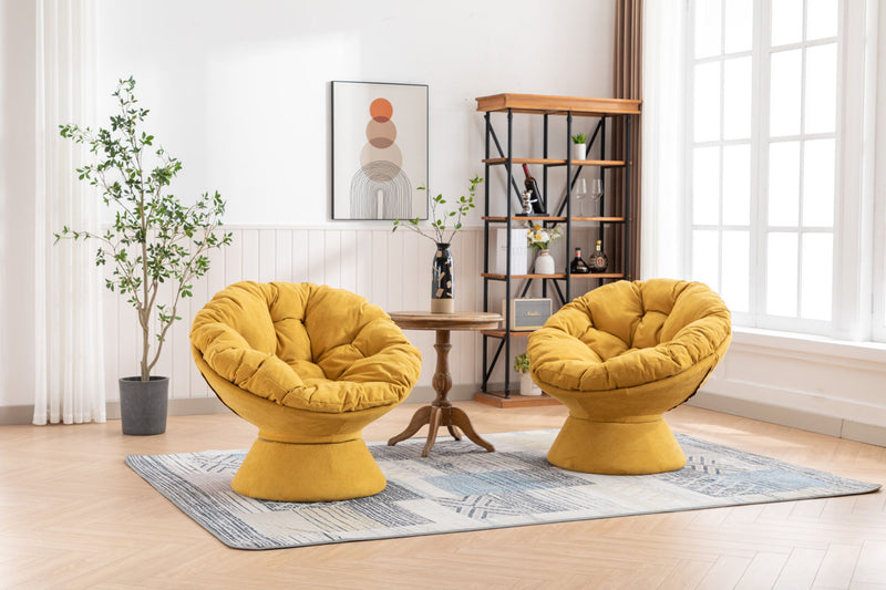 Oversized Swivel Accent Chair, 360 Swivel Barrel Chair, Papasan Chair For Living Room Bedroom