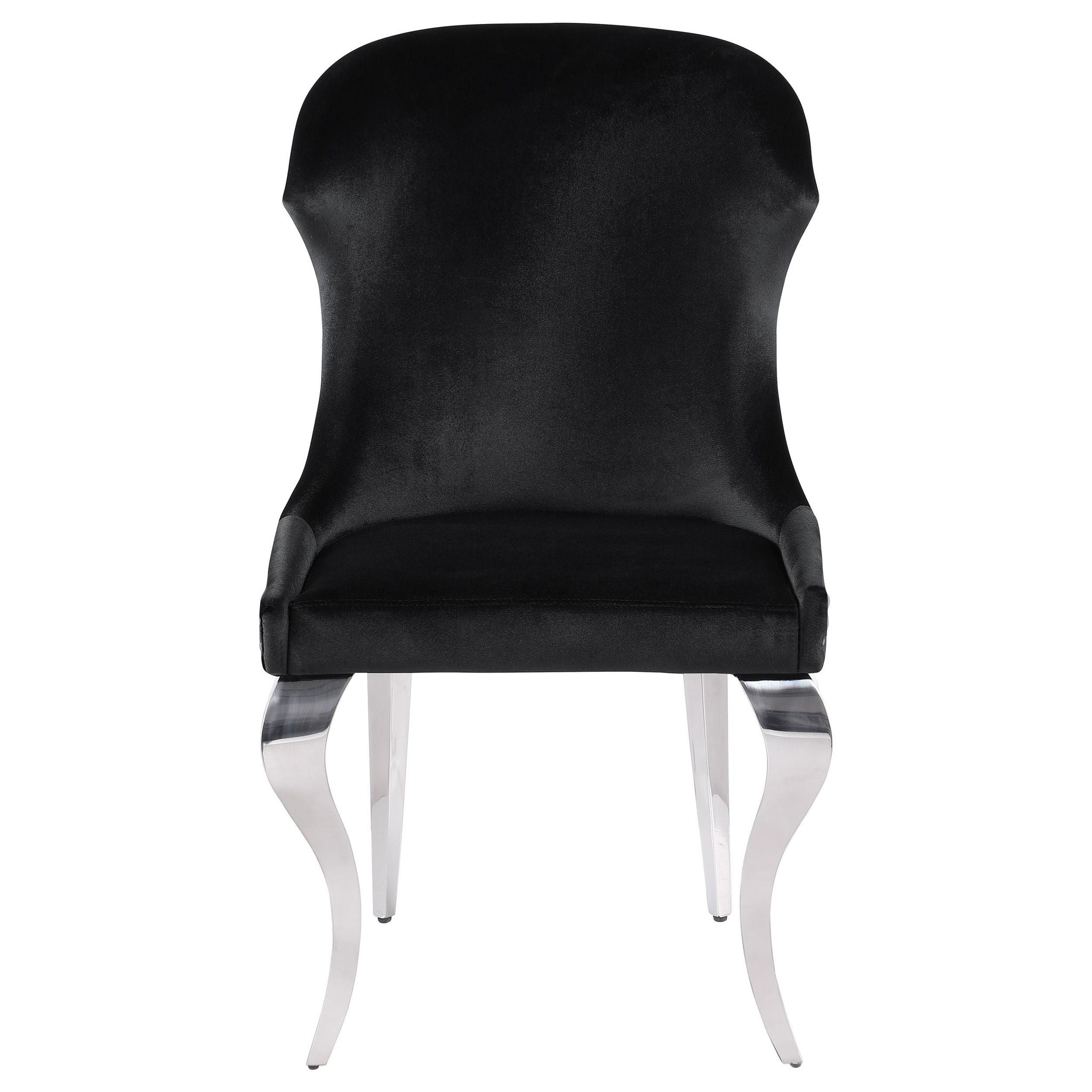Cheyanne Upholstered Dining Side Chair Black (Set of 2) - Atlantic Fine Furniture Melbourne FL