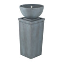 Zen Bowl Water Fountain, Outdoor Bird Feeder / Bath Fountains, Relaxing Water Feature For Garden