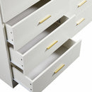 Modern Drawer Dresser For Bedroom, Ample Storage Wide Chest Of Drawers