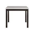 Leon - Bar Table And 4 Bar Stools - Espresso / White