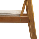 Preston - Outdoor Patio 7 Pieces Dining Set With Chairs And Cushions - Teak / Beige