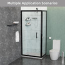 ABS & Acrylic Shower Base With Drain Kit And Stainless Steel Cover - White