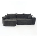 L-Shaped Sectional Sofa Couch With Chaise, Extra Deep Seats