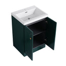 Contemporary Freestanding Bathroom Vanity With Resin Sink & Soft-Close Cabinet Doors