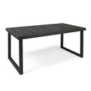 Outdoor Acacia Wood Dining Table, Sandblast Finish