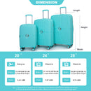 Expandable Hardshell Suitcase Double Spinner Wheels Luggage Sets