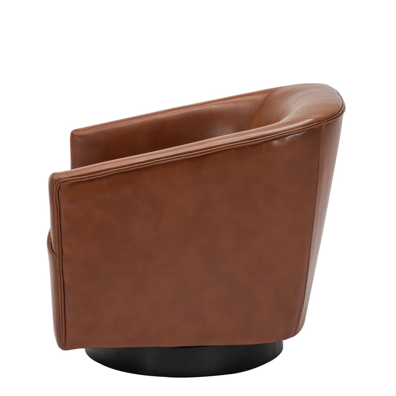 Garland - Swivel Chair With Upholstery - Caramel