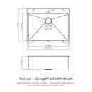 Drop In Kitchen Sink, 16 Gauge Stainless Steel, Topmount
