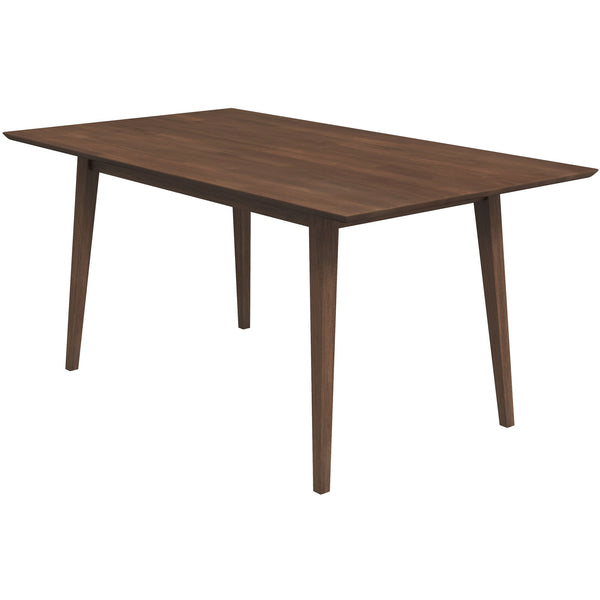 Levi - Modern Style Solid Wood Rectangular Dining Kitchen Table - Dark Brown