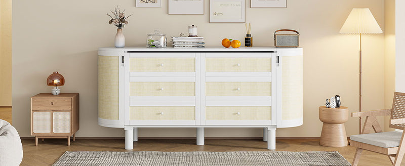 Murphy Bed With Hidden Storage & Modern Woven Design