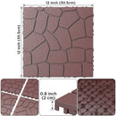 New Stone Texture Patio Deck Tiles, Diy Interlocking Floor Tiles, Easy Installation