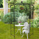 Metal Garden Arch Iron Garden Arbors Gazebo Dia High Birdcage Shape Pergola Pavilion For Wedding Ceremony