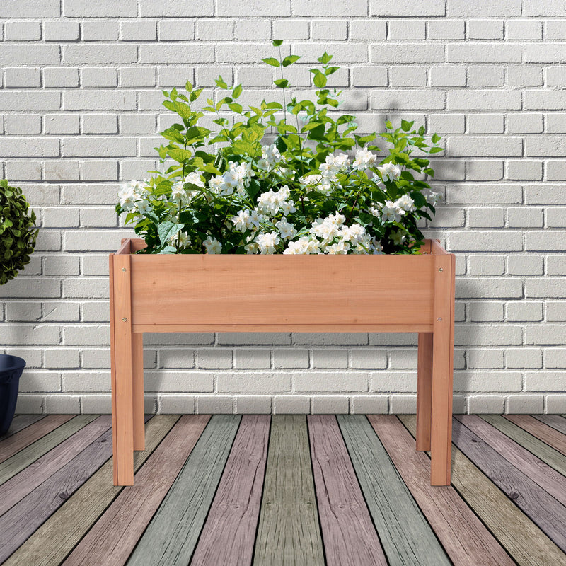 Raised Garden Bed With Legs, Elevated Planter Box For Outdoor Plants